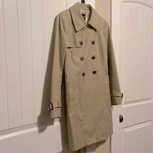 JCrew Collection Classic Trench Fully Lined with Tie Size 2